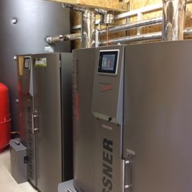 a control panel on a bio mass boiler